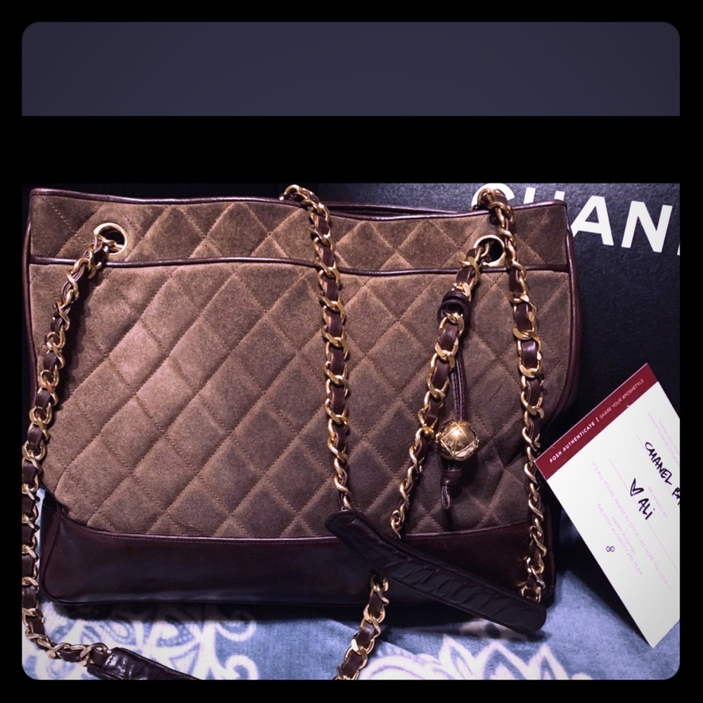 🤎Chanel🤎Vintage Suede & Leather Brown Camera Bag